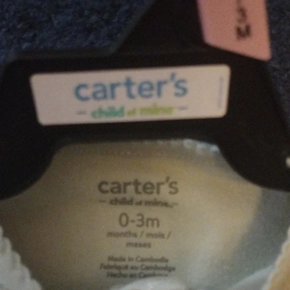 Carter's Gray and Cream Footies Soft One Pieces​ - Picture 9 of 9